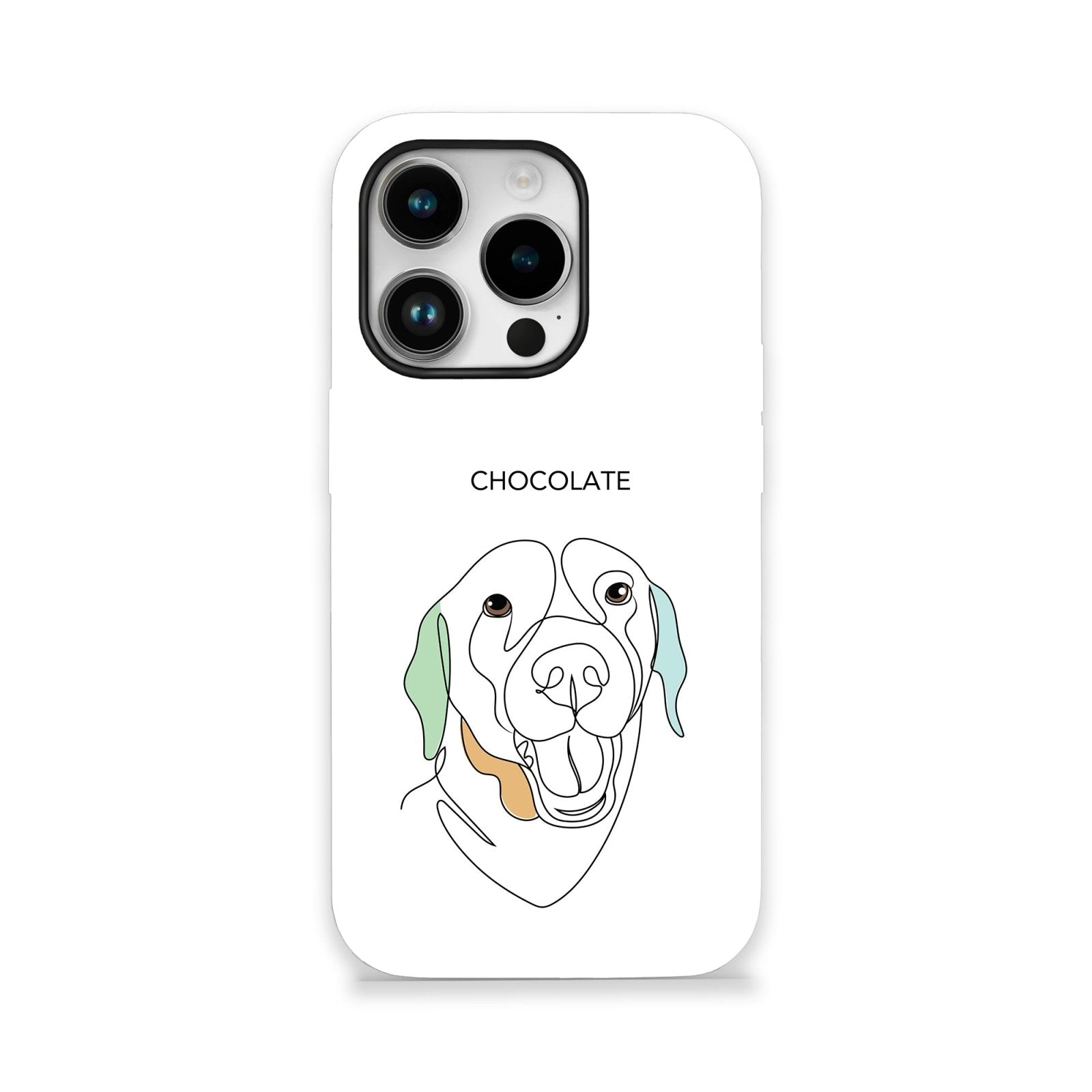 One Line Art Colored - Custom Mobile Cover - 1 Pet - Furr and Family