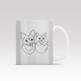 One Line Art - Custom Mug - 1 Pet - Furr and Family
