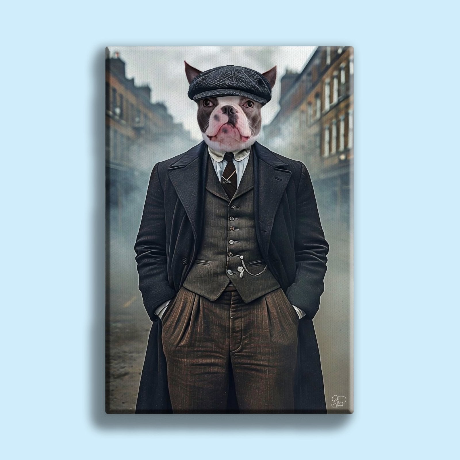Peaky Blinders Pet Portrait - Custom Pet Portrait - 1 Pet - Furr and Family