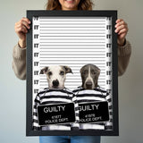 Partners in Crime Pet Portrait - 2 Pets - Furr and Family