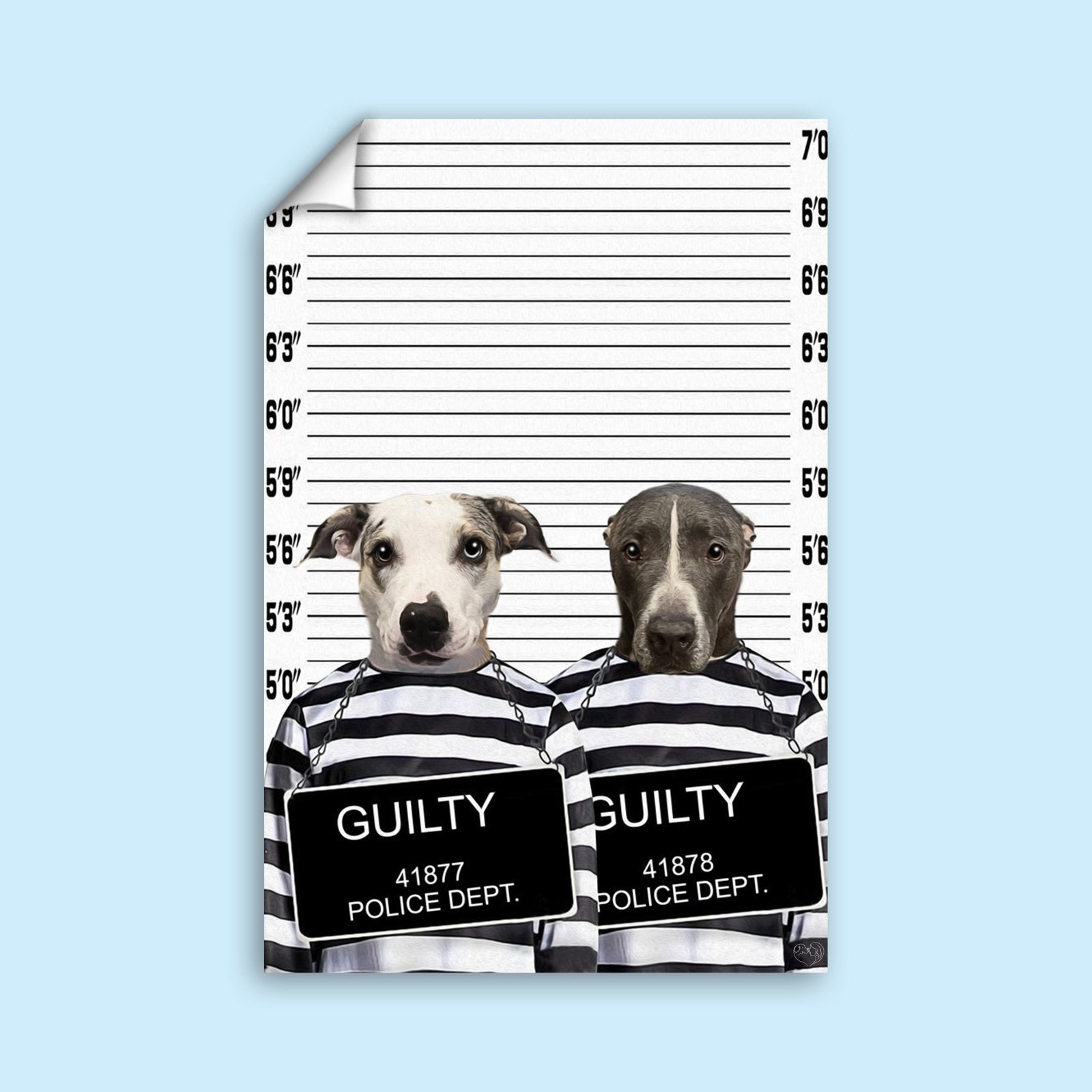 Partners in Crime Pet Portrait - 2 Pets - Furr and Family