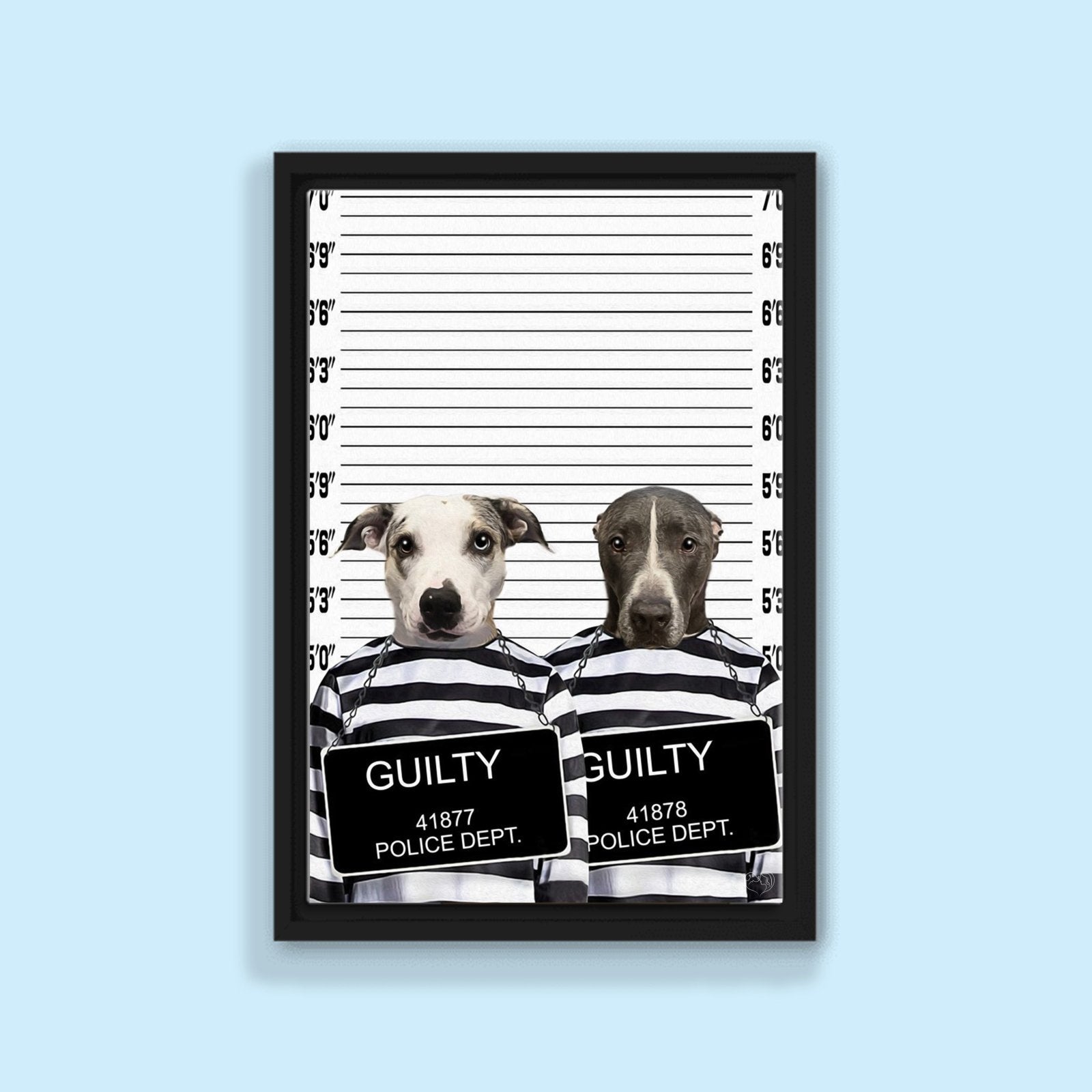 Partners in Crime Pet Portrait - 2 Pets - Furr and Family