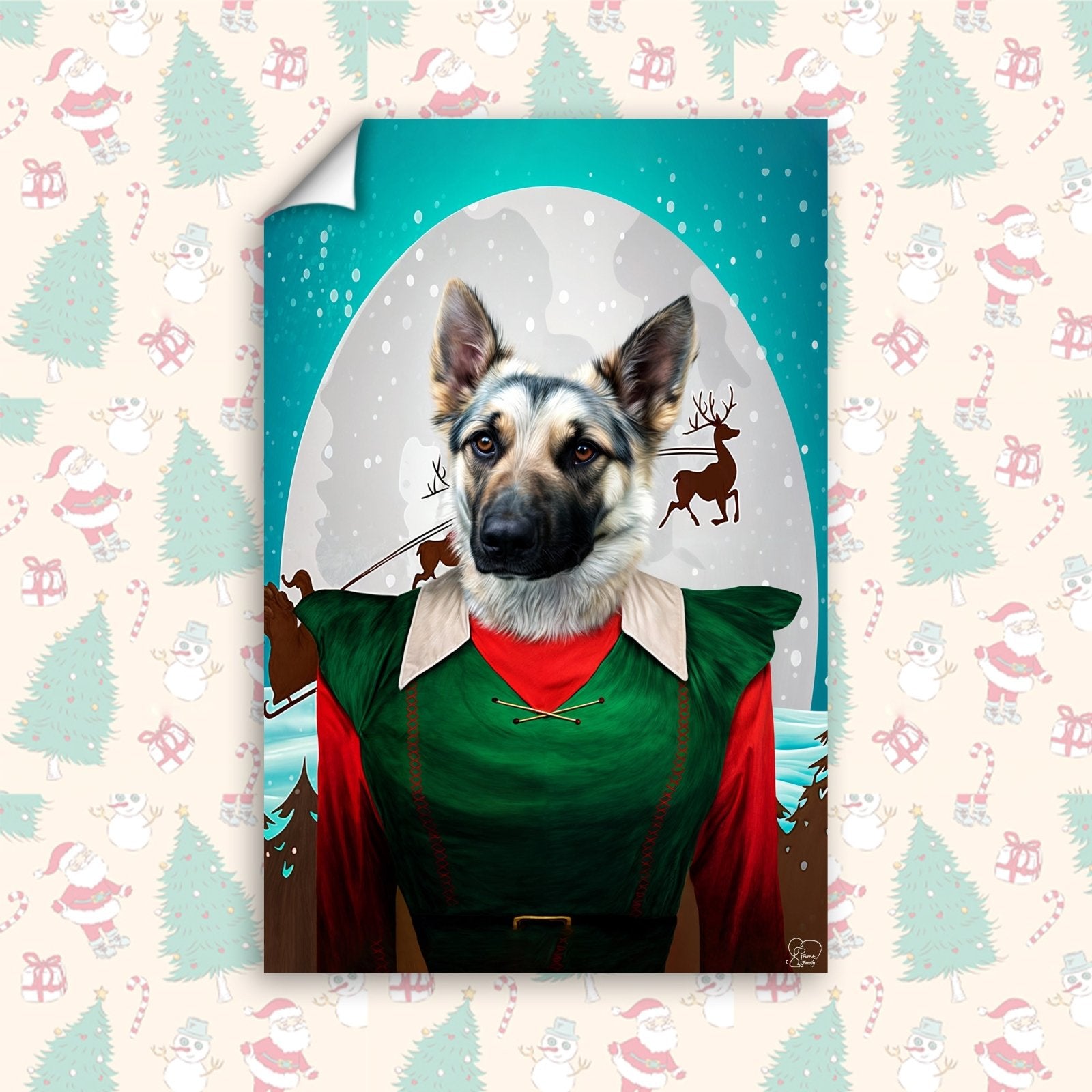 Paw - liday Elf Helper – Cute Pet Christmas Costume - 1 Pet - Furr and Family