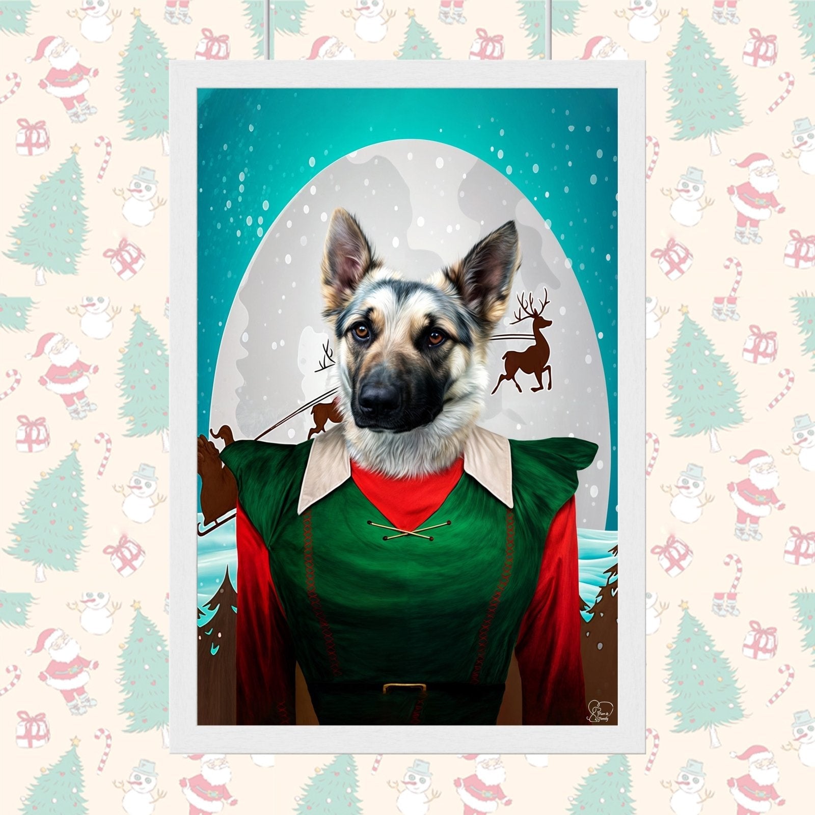 Paw - liday Elf Helper – Cute Pet Christmas Costume - 1 Pet - Furr and Family