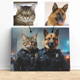 Pawlice Duo - Custom Pet Portrait | Custom Pet Canvas - 2 Pets - Furr and Family