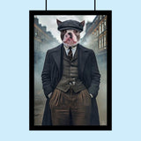 Peaky Blinders Pet Portrait - Custom Pet Portrait - peaky blinder - 1 Pet - Furr and Family
