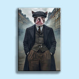 Peaky Blinders Pet Portrait - Custom Pet Portrait - peaky blinder - 1 Pet - Furr and Family