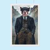 Peaky Blinders Pet Portrait - Custom Pet Portrait - peaky blinder - 1 Pet - Furr and Family
