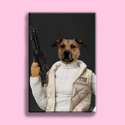 Personalized Princess Leia Pet Portrait - Star Wars Gift - 1 Pet - Furr and Family