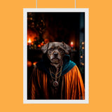Predictor Pet Halloween Portrait - Custom Pet Portrait - 1 Pet - Furr and Family