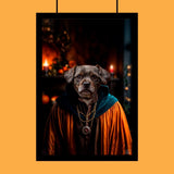 Predictor Pet Halloween Portrait - Custom Pet Portrait - 1 Pet - Furr and Family