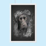 Premium Watercolor Pet Portrait - Custom Pet Artwork - 1 Pet - Furr and Family