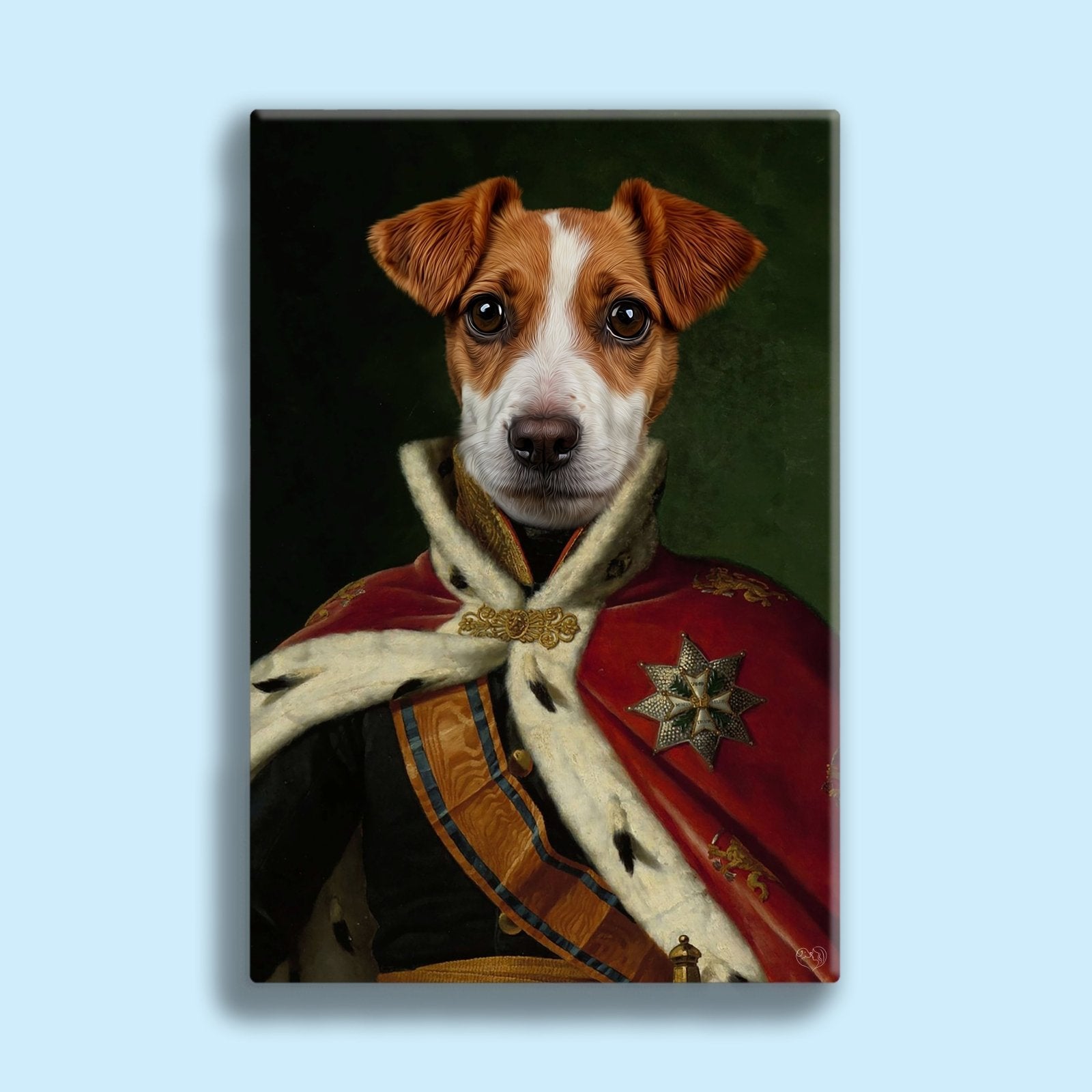 Prince Charming Pup – Personalized Regal Portrait - 1 Pet - Furr and Family