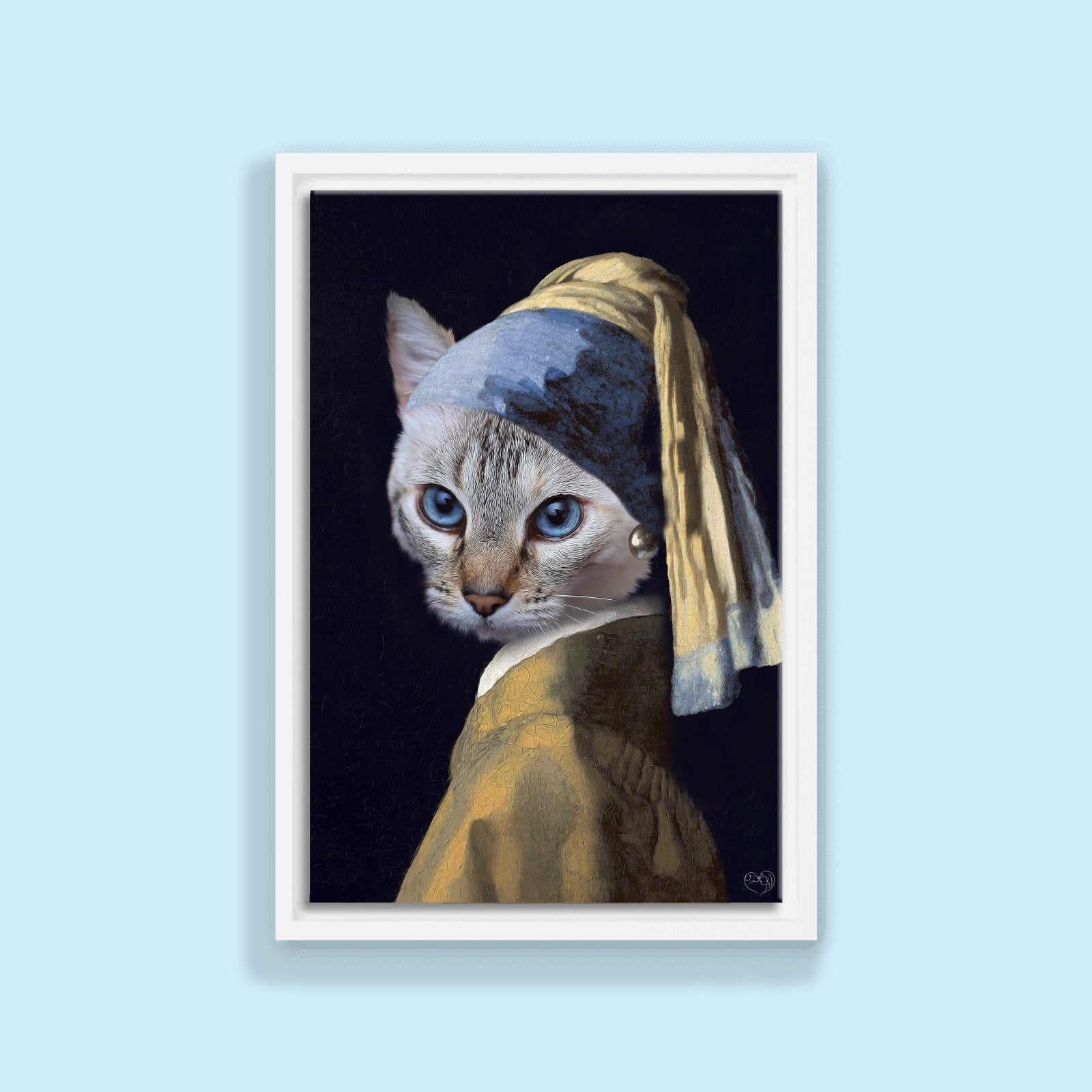 Purrl of Elegance - Custom Pet Portrait - 1 Pet - Furr and Family