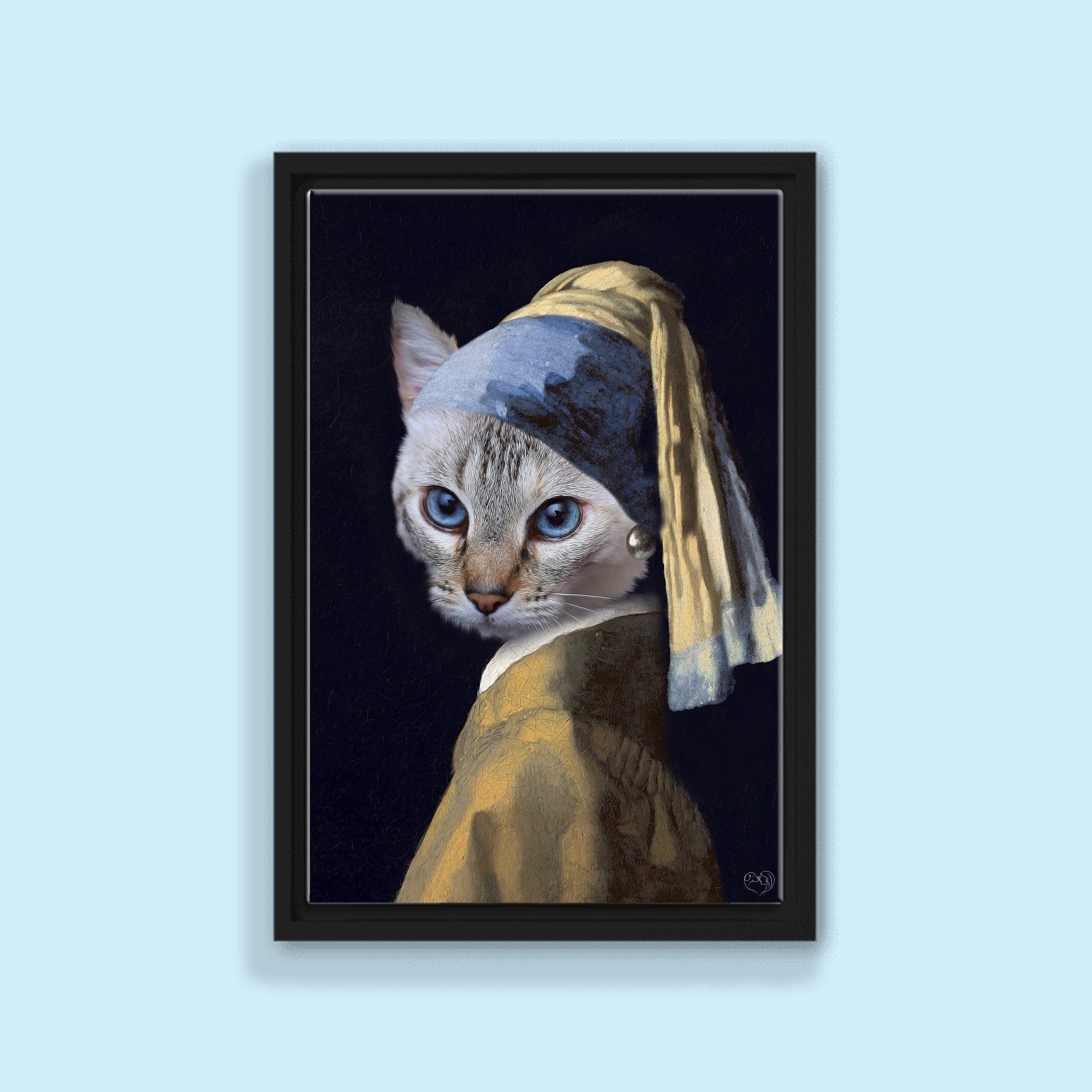 Purrl of Elegance - Custom Pet Portrait - 1 Pet - Furr and Family