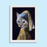 Purrl of Elegance - Custom Pet Portrait - 1 Pet - Furr and Family