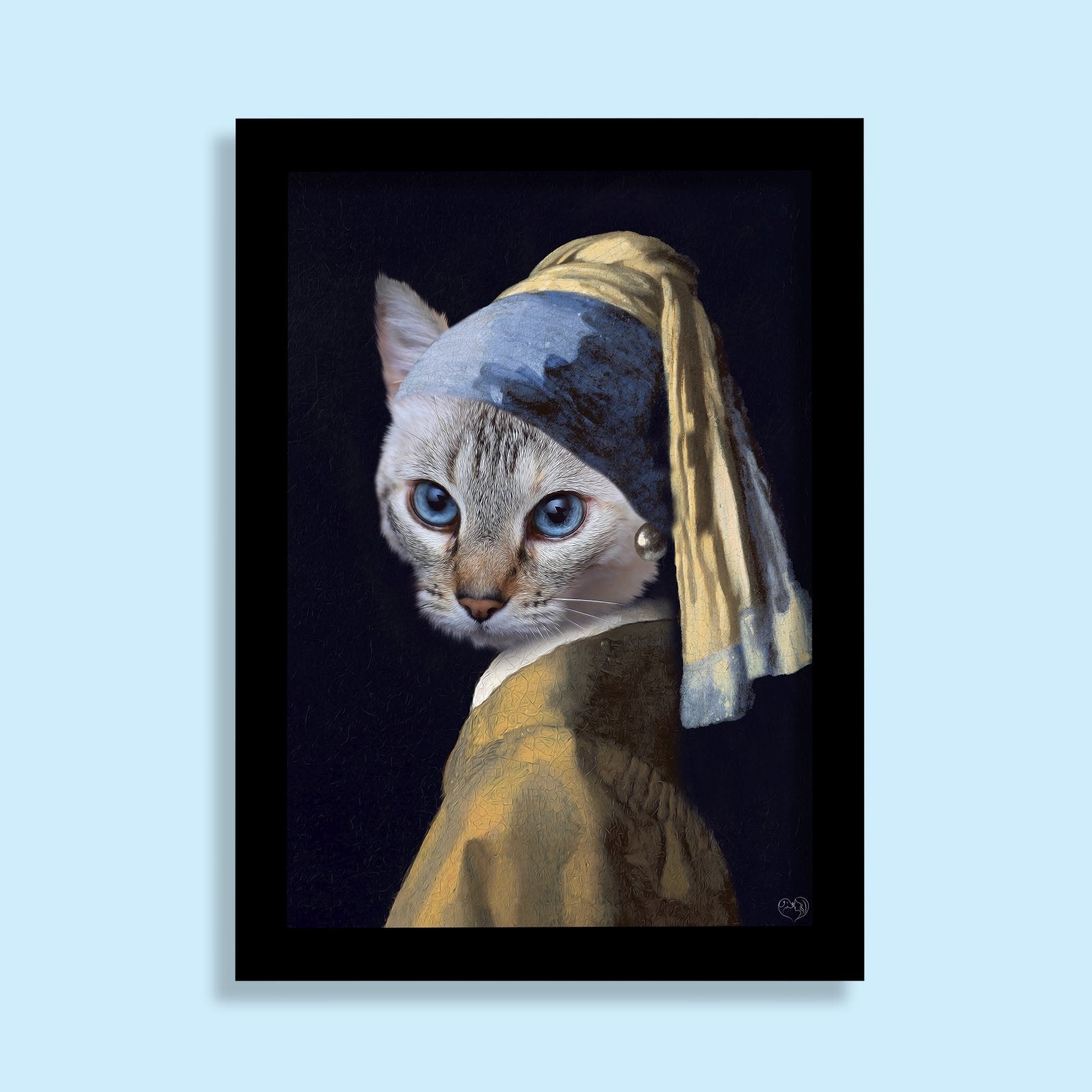 Purrl of Elegance - Custom Pet Portrait - 1 Pet - Furr and Family