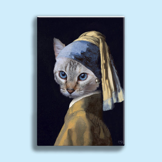 Purrl of Elegance - Custom Pet Portrait - 1 Pet - Furr and Family
