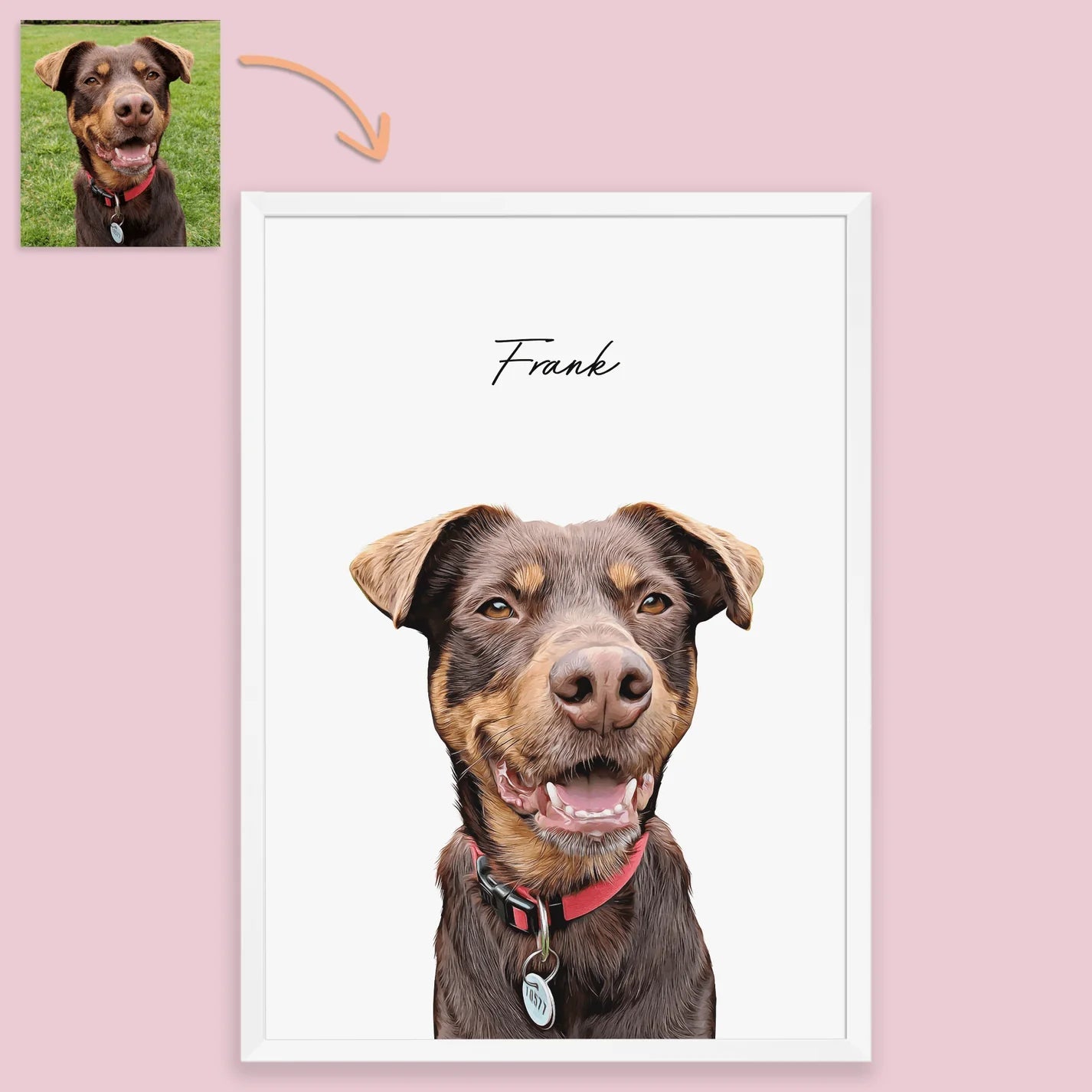 Realistic Pet Portrait - 1 Pet - Furr and Family