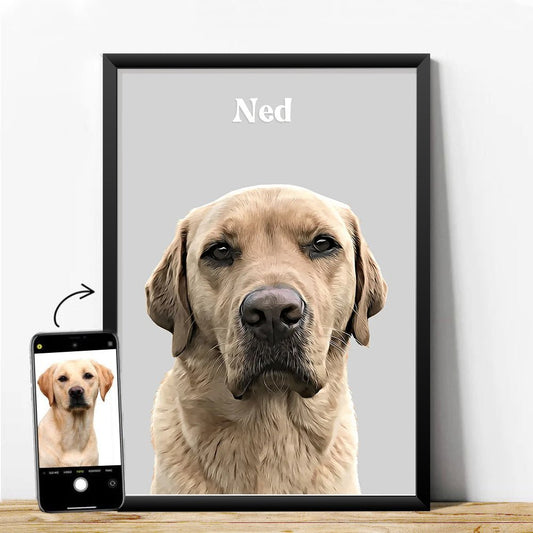 Realistic Pet Portrait - 1 Pet - Furr and Family