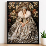 Regal Blossom Queen Custom Portrait - Human Portrait - Female - Furr and Family