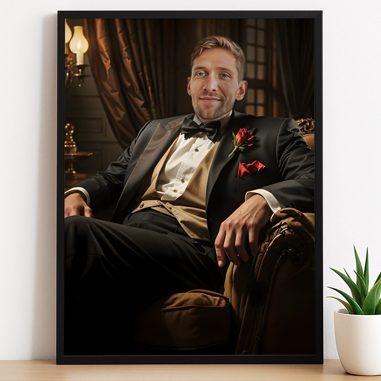 Regal Gentleman in Tuxedo Human Portrait - Human Portrait - Male - Furr and Family