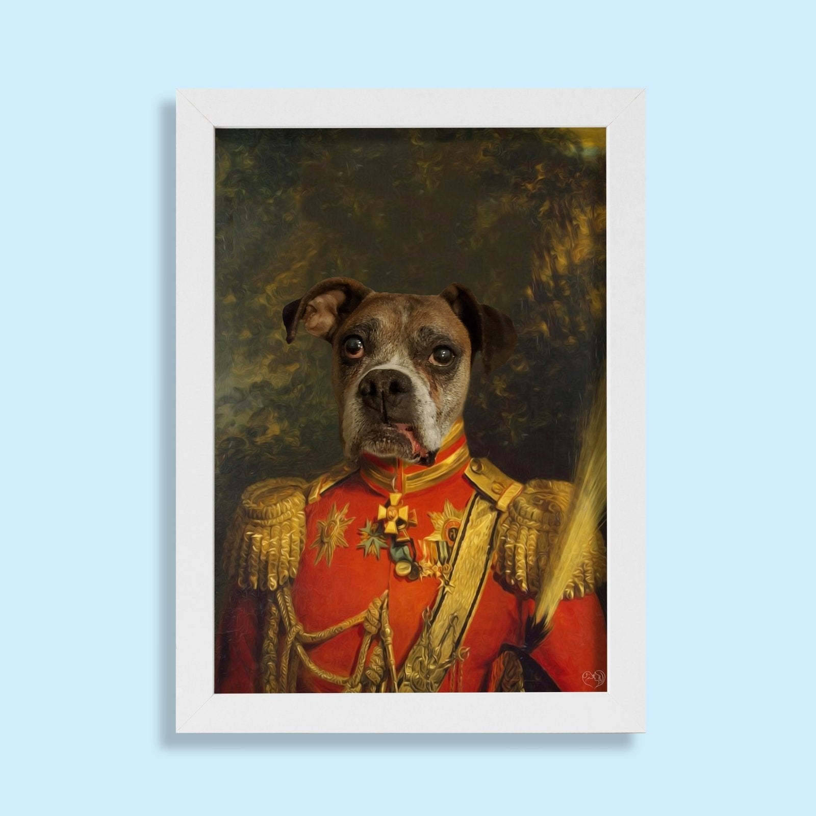Regal Pet Portrait - Custom Pet Portrait - 1 Pet - Furr and Family
