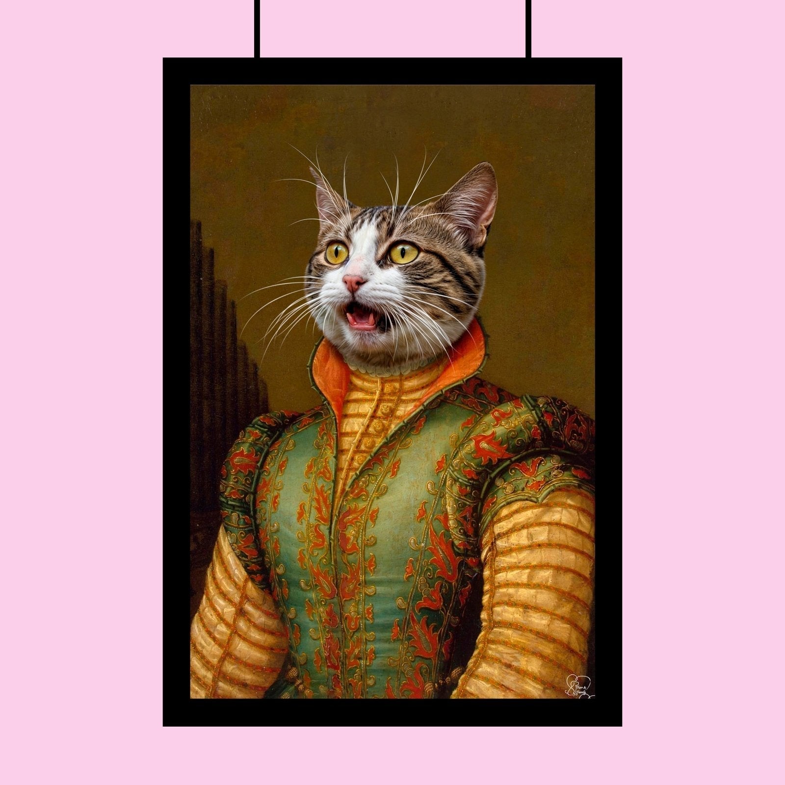 Regal Renaissance Pet Portrait – Custom Pet Canvas | Furr and Family - 1 Pet - Furr and Family