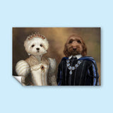 Royal Elegance – Custom Multi - Pet Portrait - 2 Pets - Furr and Family