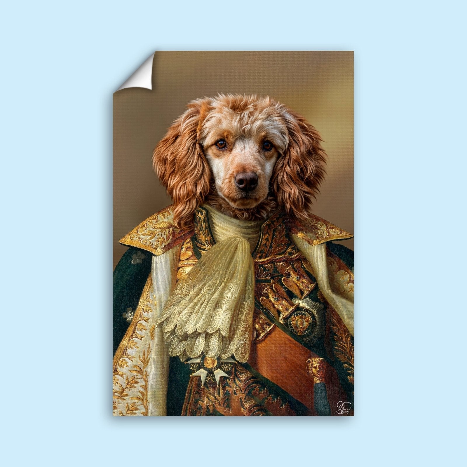 Royal Majesty Pet Portrait – Custom Pet Canvas | Furr and Family - 1 Pet - Furr and Family