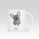 Sketch Portrait Art - Custom Mug - 1 Pet - Furr and Family