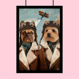 Skyward Squad - Custom Pet Portrait - 2 Pets - Furr and Family