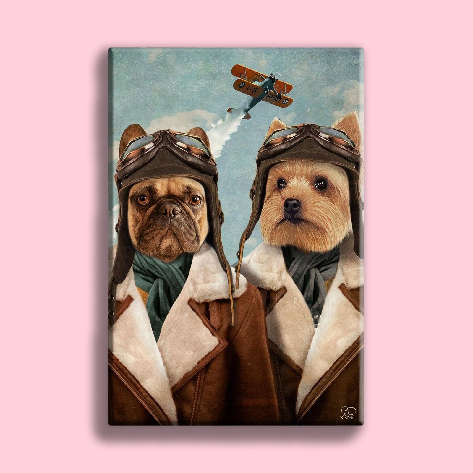 Skyward Squad - Custom Pet Portrait - 2 Pets - Furr and Family