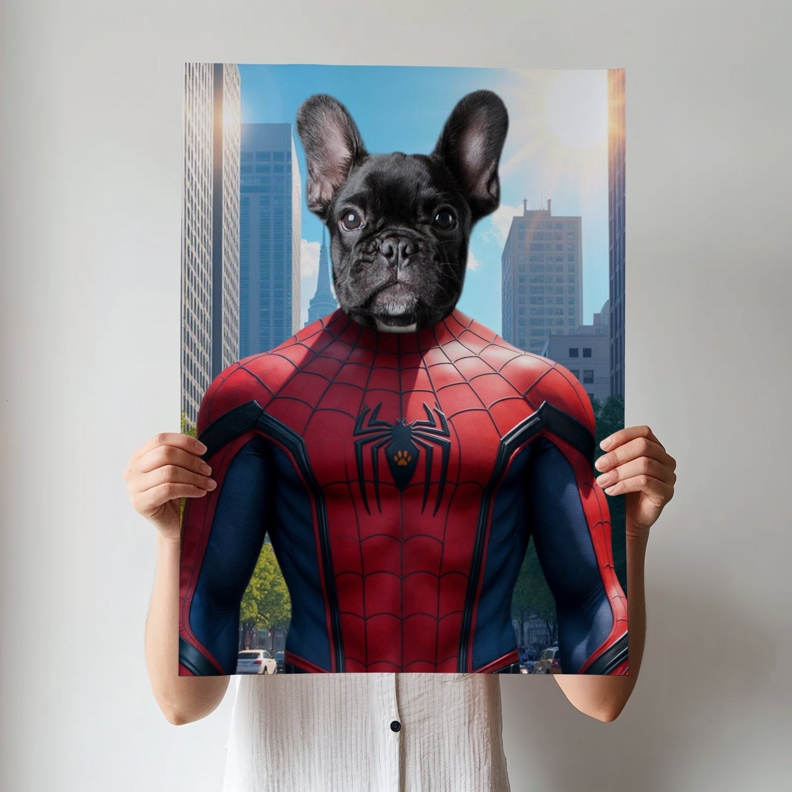 Spider Man Paw - Custom Pet Portrait - 1 Pet - Furr and Family