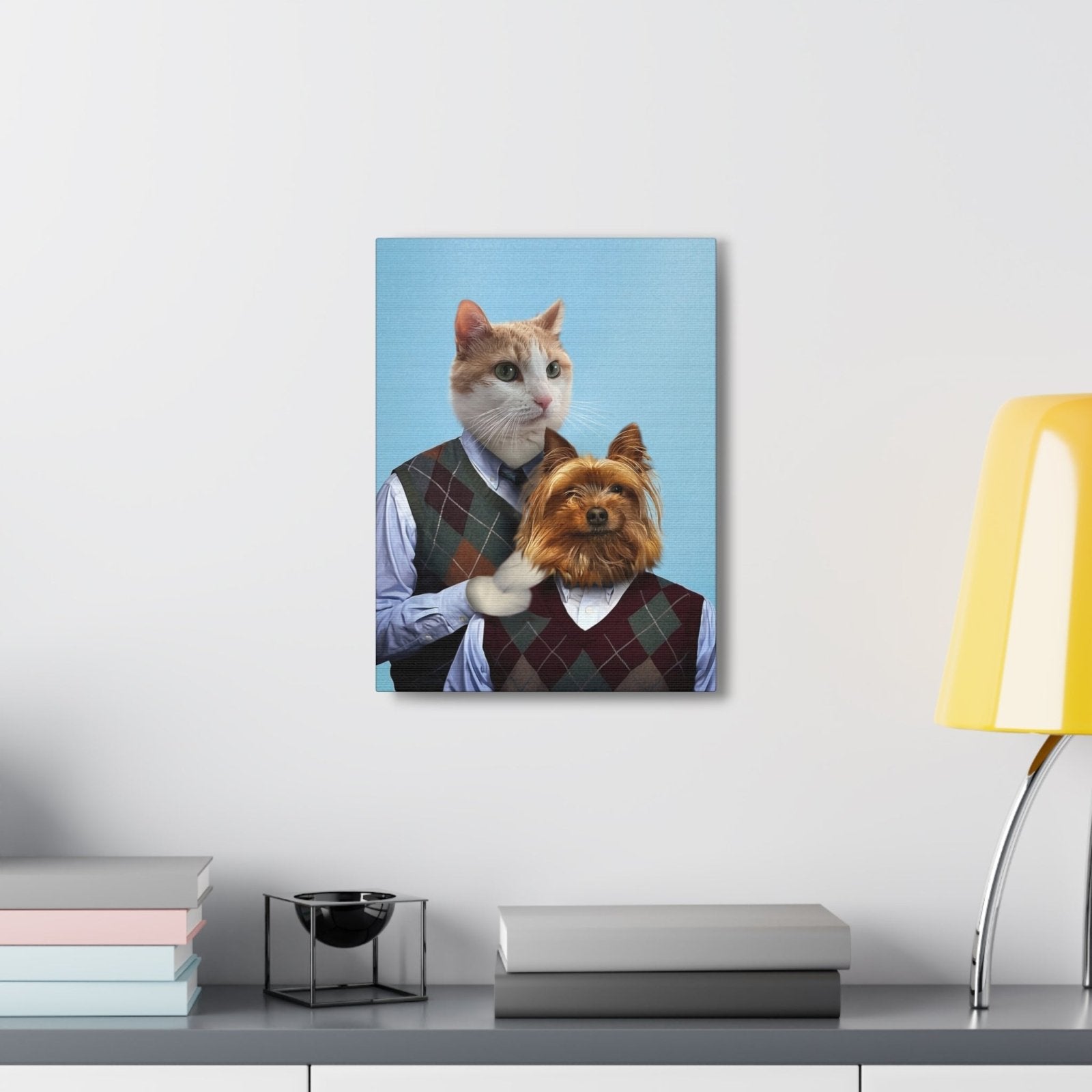 Step Brothers - Custom Pet Portrait | Custom Pet Canvas - 2 Pets - Furr and Family