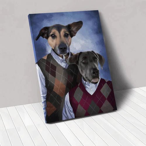 Step Brothers - Custom Pet Portrait | Custom Pet Canvas - 2 Pets - Furr and Family