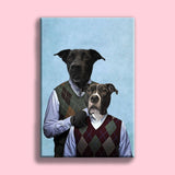 Step Brothers - Custom Pet Portrait - 2 Pets - Furr and Family