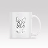 One Line Art - Custom Mug - 1 Pet - Furr and Family