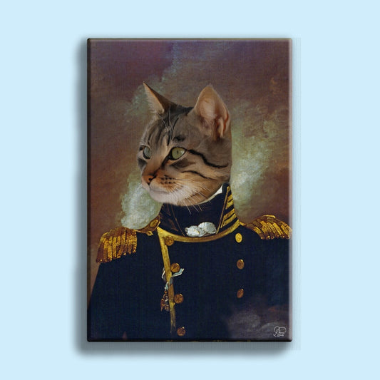 The Admiral - Custom Pet Portrait - 1 Pet - Furr and Family