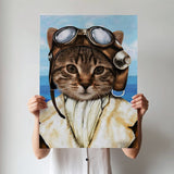 The Aviator - Custom Pet Portrait - 1 Pet - Furr and Family