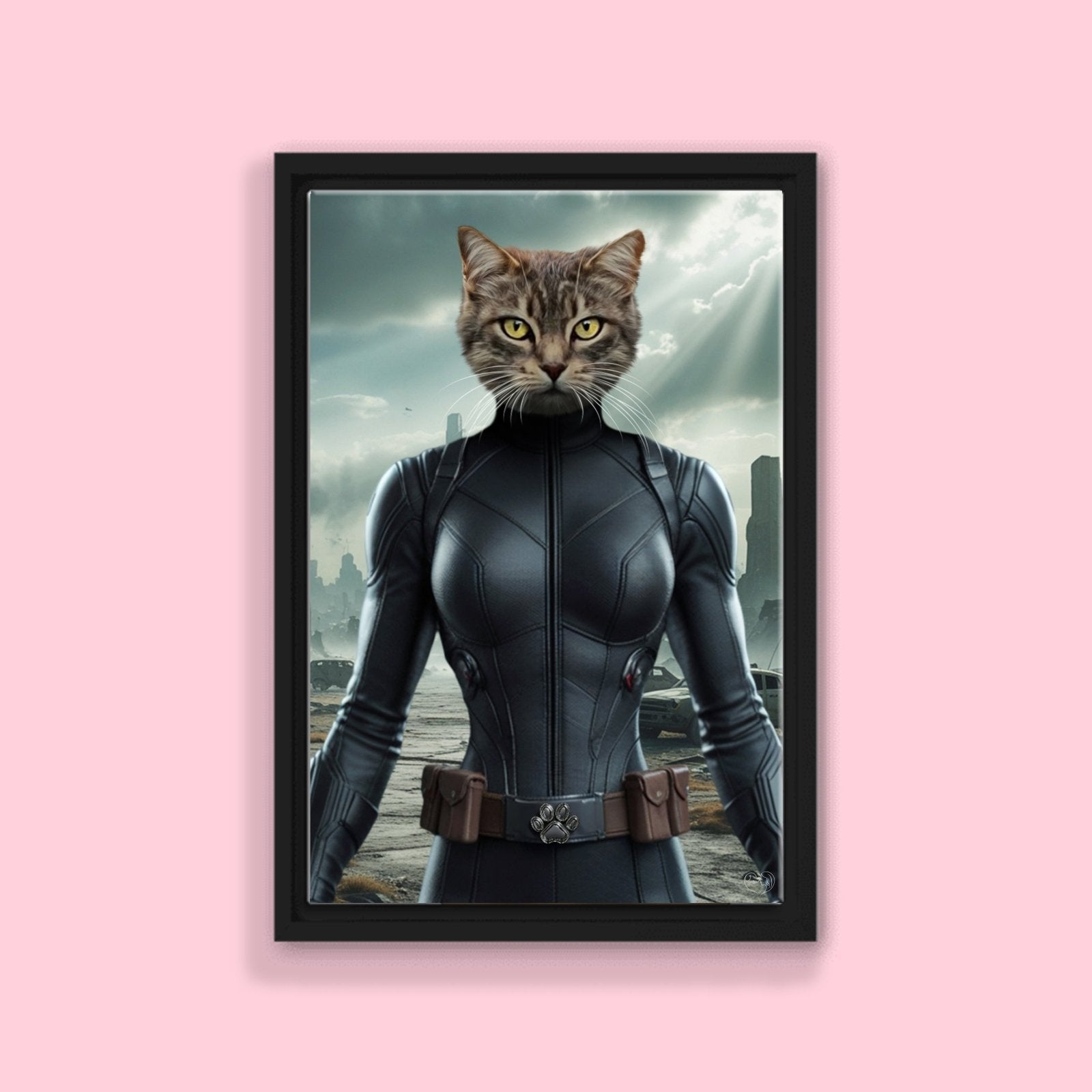 The Black Widow - Custom Pet Portrait - 1 Pet - Furr and Family