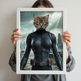 The Black Widow - Custom Pet Portrait - 1 Pet - Furr and Family