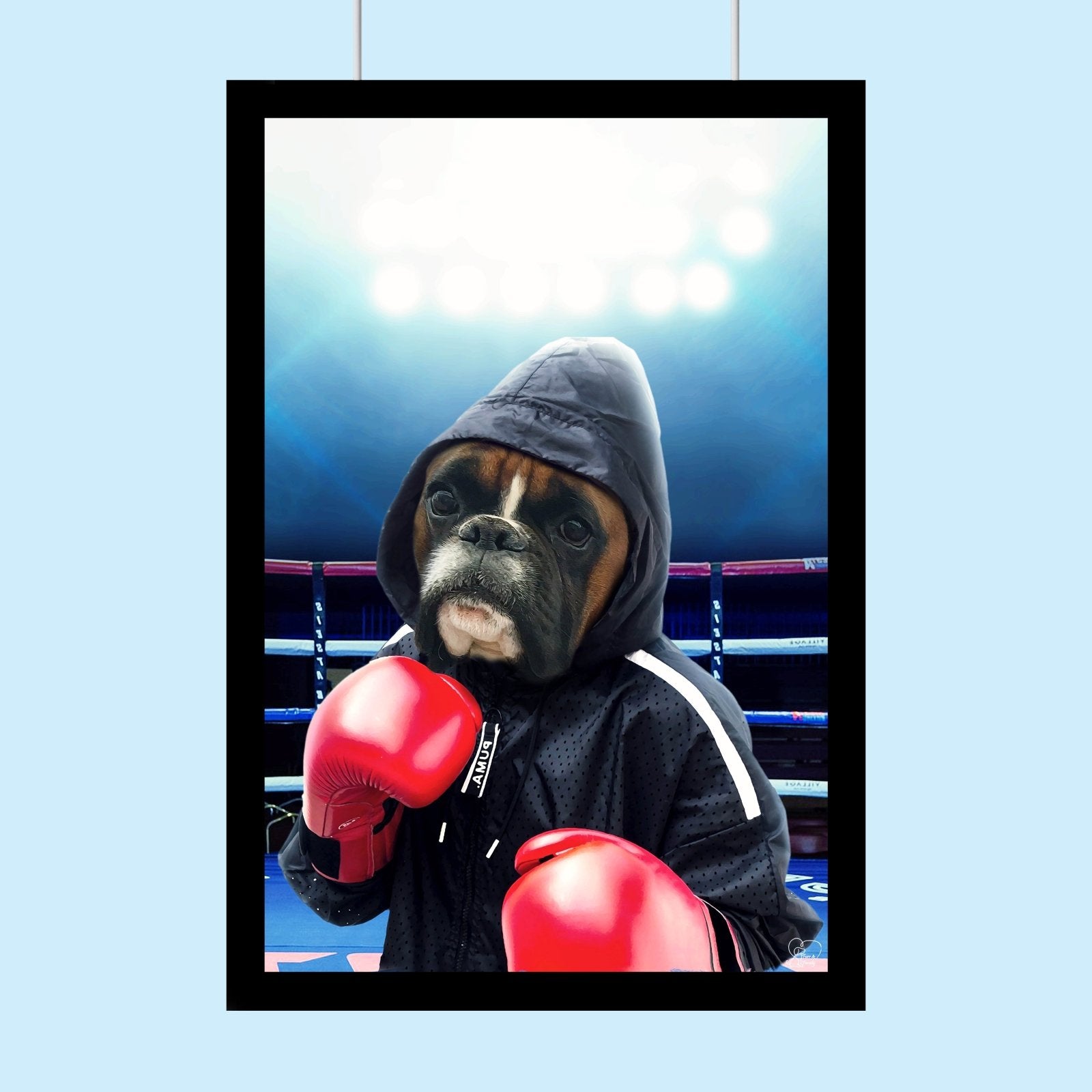 The Boxer Pet - Custom Pet Portrait - 1 Pet - Furr and Family