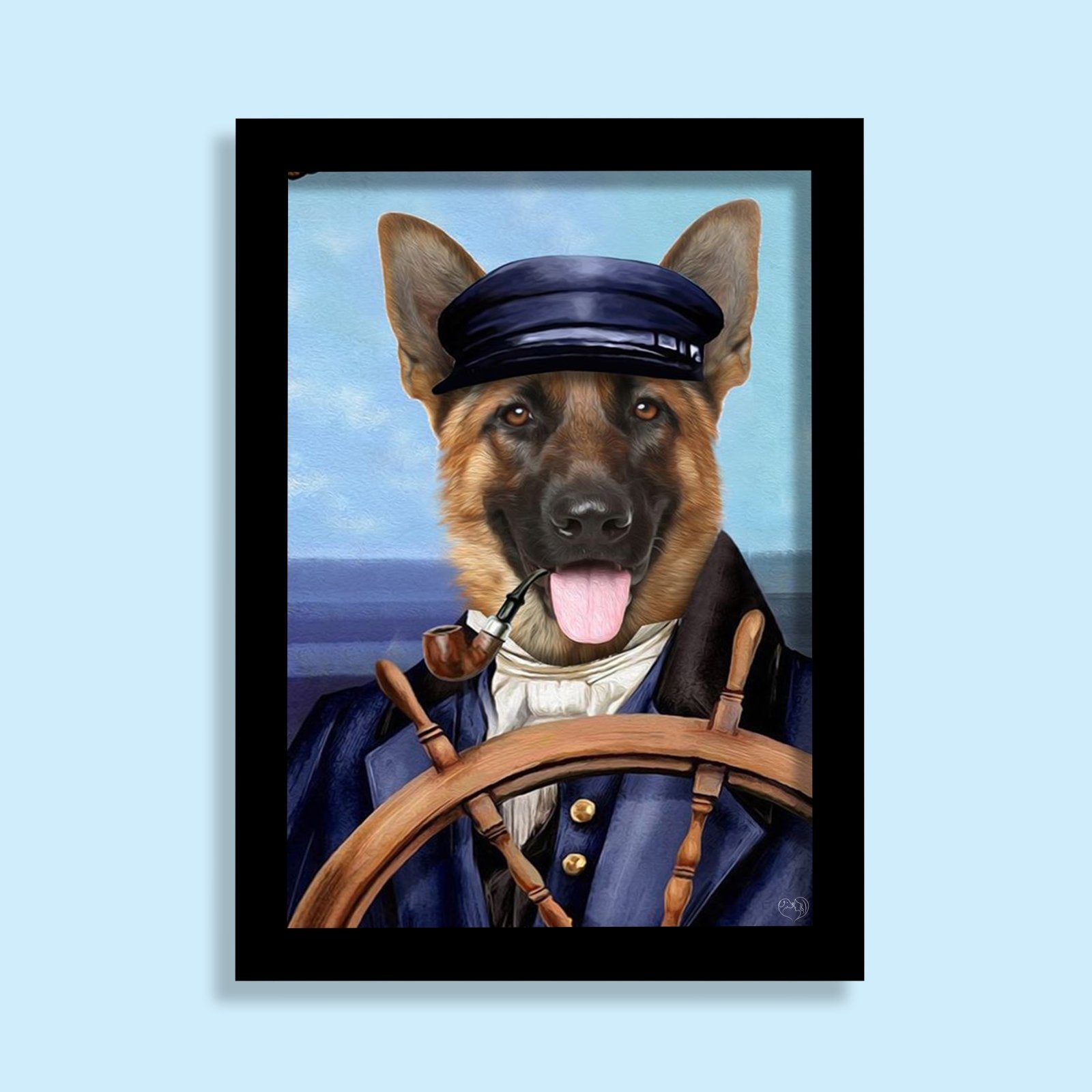 The Captain Pet Portrait - Custom Pet Portrait - 1 Pet - Furr and Family