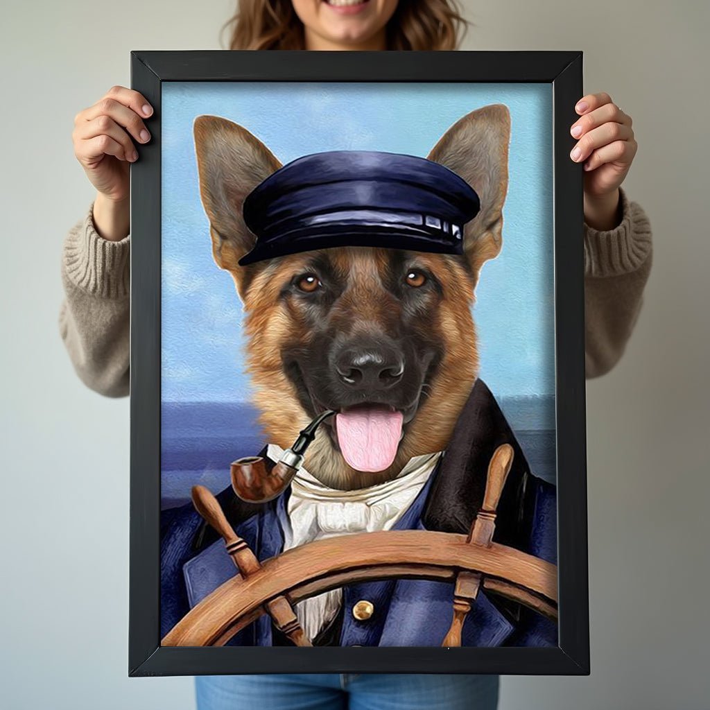 The Captain Pet Portrait - Custom Pet Portrait - 1 Pet - Furr and Family