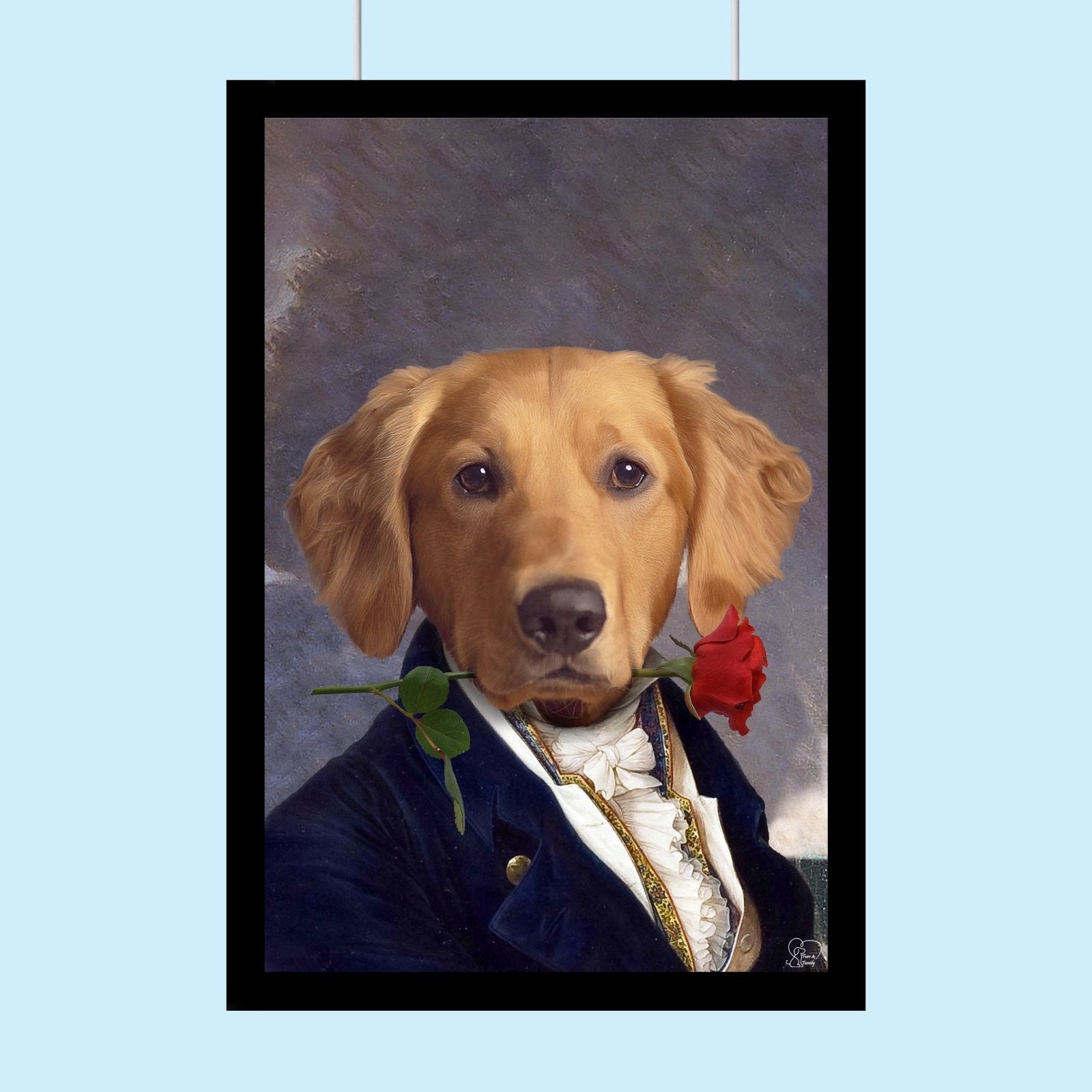 The Flirty Prince Pet - Custom Pet Portrait - 1 Pet - Furr and Family