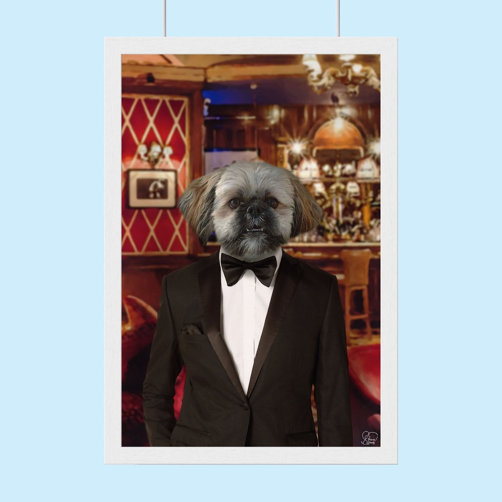 The Gentleman Pet - Custom Pet Portrait - 1 Pet - Furr and Family