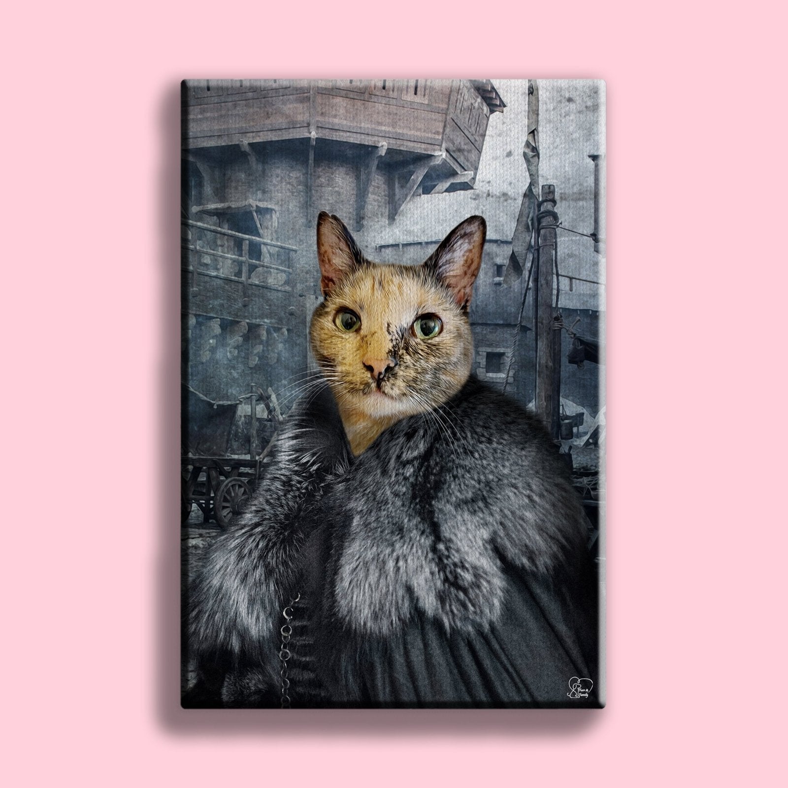 The Lady Warrior - Custom Pet Portrait - 1 Pet - Furr and Family