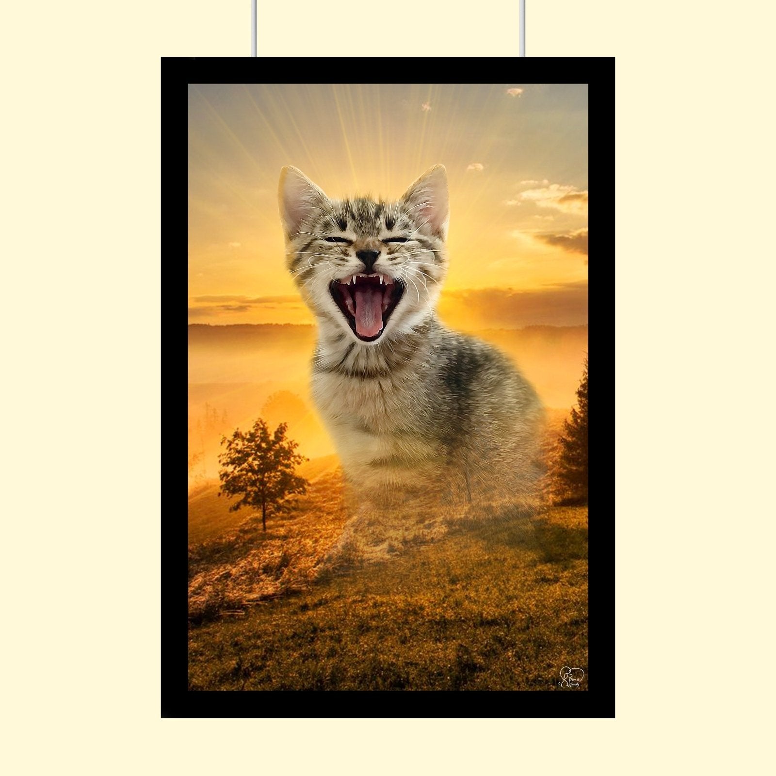 The Nature Pet Art - Custom Pet Portrait - 1 Pet - Furr and Family