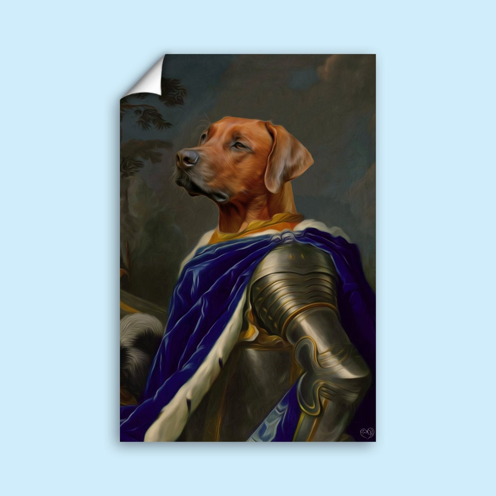 The Noble Knight - Custom Pet Portrait - 1 Pet - Furr and Family